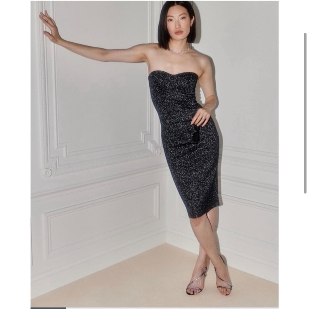 Abercrombie and Fitch Strapless Midi Dress